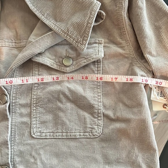 NWT Good American Utility Shacket Jacket Bone Cream Oversized XS (00/0) - Picture 5 of 7